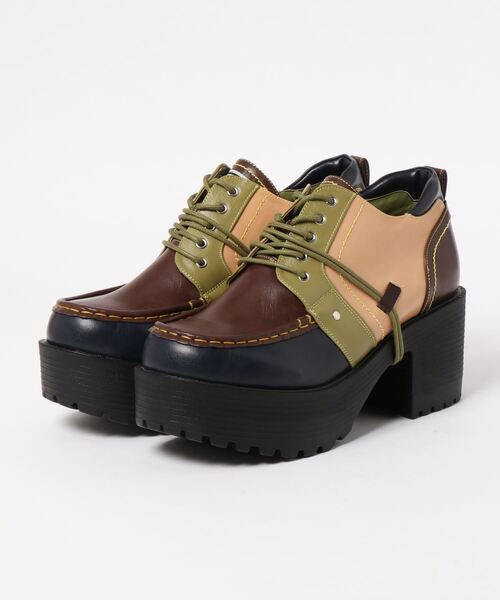 YOSUKE(ヨースケ)の「「YOSUKE/ヨースケ」メンズ厚底レースアップシューズ(ドレスシューズ・メンズ・ブラック/クリアブラック/ブラック×レッド/ブラックミックス/グリーン系その他/ブラウン系その他2/レッド・26/27)」の5枚目の写真