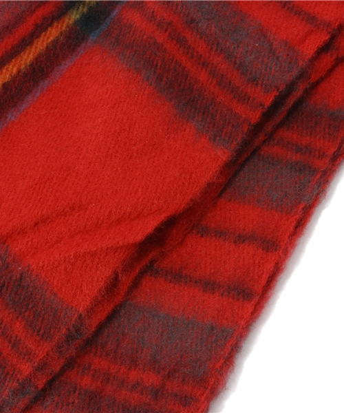 salut!（サリュ!）の「ﾁｪｯｸｼｮｰﾙ（マフラー・ベージュ/グリーン/レッド・FREE）」の7枚目の写真