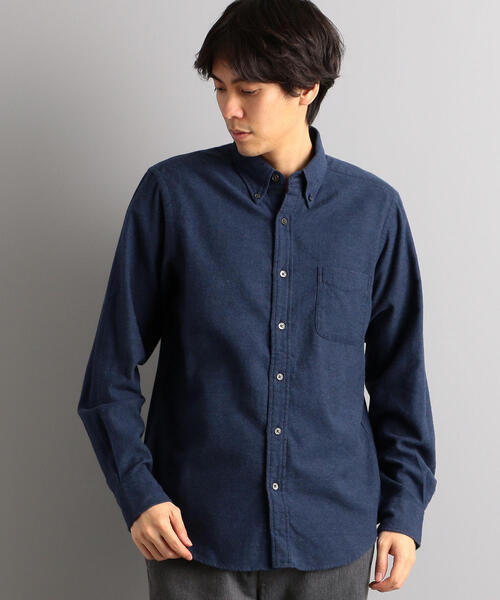 green label relaxing（グリーンレーベルリラクシング）の「SC トップビエラ ボタンダウン シャツ（シャツ/ブラウス・メンズ・ナチュラル/ワインレッド/オリーブ/ネイビー・XL/L/S/M）」の3枚目の写真