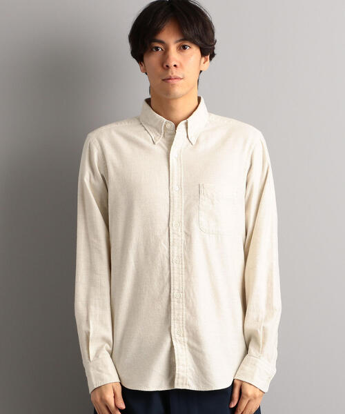 green label relaxing（グリーンレーベルリラクシング）の「SC トップビエラ ボタンダウン シャツ（シャツ/ブラウス・メンズ・ナチュラル/ワインレッド/オリーブ/ネイビー・XL/L/S/M）」の12枚目の写真