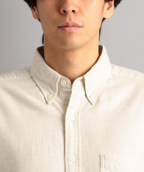 green label relaxing（グリーンレーベルリラクシング）の「SC トップビエラ ボタンダウン シャツ（シャツ/ブラウス・メンズ・ナチュラル/ワインレッド/オリーブ/ネイビー・XL/L/S/M）」の15枚目の写真