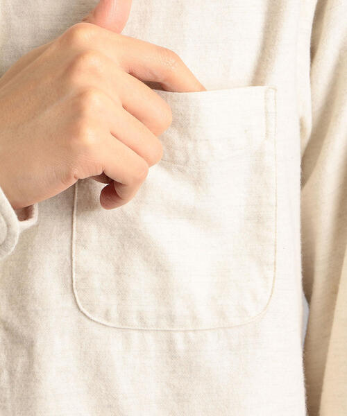 green label relaxing（グリーンレーベルリラクシング）の「SC トップビエラ ボタンダウン シャツ（シャツ/ブラウス・メンズ・ナチュラル/ワインレッド/オリーブ/ネイビー・XL/L/S/M）」の7枚目の写真