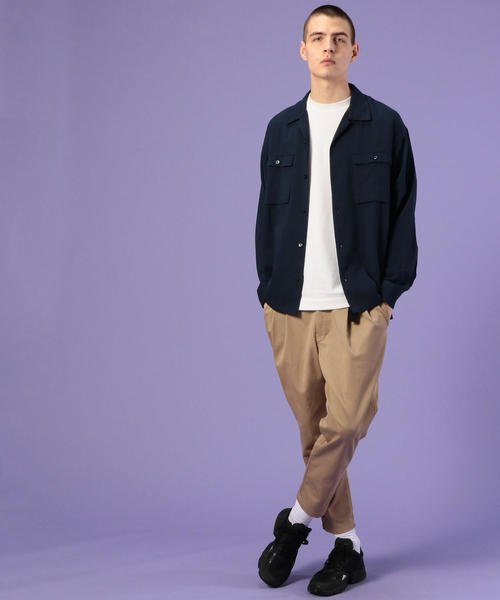 coen（コーエン）の「【YouTuberげんじ紹介】クールマックス(R)オールシーズンツータックライトサルエルパンツ(UTILITY LINE)（その他パンツ・メンズ・ブラック/ベージュ・SMALL/MEDIUM/LARGE）」の4枚目の写真