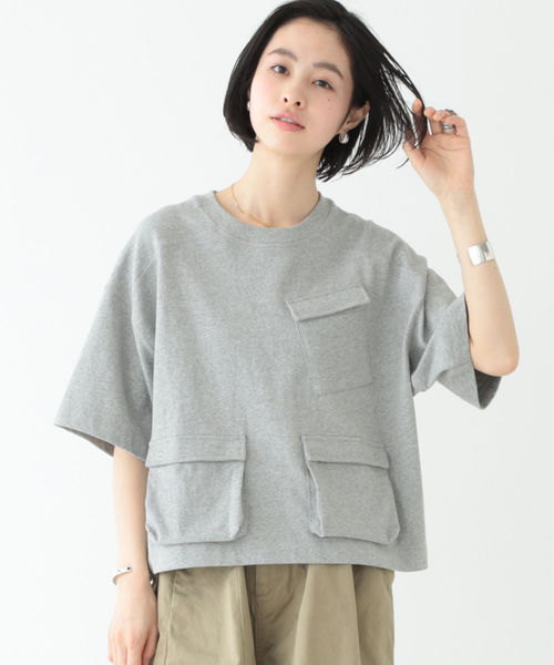 BEAMS BOY（ビームスボーイ）の「BEAMS BOY / カナディアン ポケットT（Tシャツ/カットソー・レディース・グレー/ブラック/ホワイト系その他5・ONE SIZE）」の22枚目の写真
