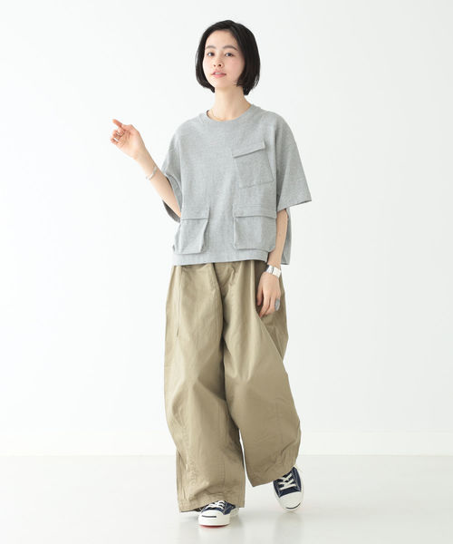 BEAMS BOY（ビームスボーイ）の「BEAMS BOY / カナディアン ポケットT（Tシャツ/カットソー・レディース・グレー/ブラック/ホワイト系その他5・ONE SIZE）」の19枚目の写真