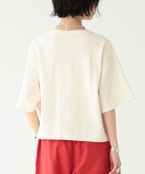 BEAMS BOY（ビームスボーイ）の「BEAMS BOY / カナディアン ポケットT（Tシャツ/カットソー・レディース・グレー/ブラック/ホワイト系その他5・ONE SIZE）」の10枚目の写真