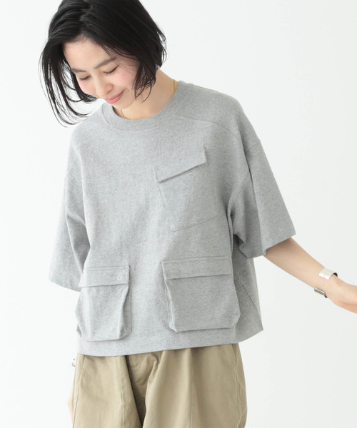 BEAMS BOY（ビームスボーイ）の「BEAMS BOY / カナディアン ポケットT（Tシャツ/カットソー・レディース・グレー/ブラック/ホワイト系その他5・ONE SIZE）」の3枚目の写真