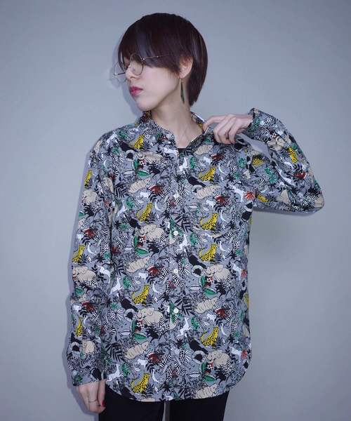 rovtski(ロフトスキー)の「KIWIJUNGLE 19HOLIDAY LS SHIRTS/キウイジャングル総柄シャツ長袖 F(シャツ/ブラウス・レディース・その他/その他5/その他1/その他3/その他2/その他4・MEDIUM/LARGE)」の5枚目の写真