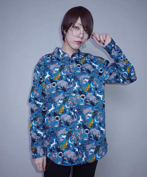 rovtski(ロフトスキー)の「KIWIJUNGLE 19HOLIDAY LS SHIRTS/キウイジャングル総柄シャツ長袖 F(シャツ/ブラウス・レディース・その他/その他5/その他1/その他3/その他2/その他4・MEDIUM/LARGE)」の6枚目の写真