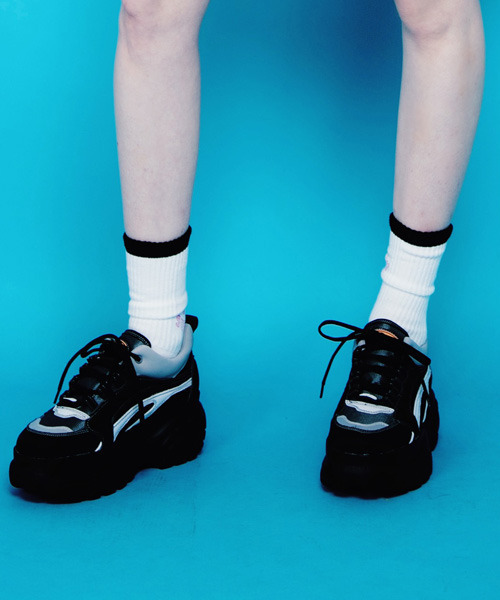 Candy Stripper（キャンディストリッパー）の「CANDY BICOLOR スニーカー（スニーカー・レディース・ブラック/パープル/マルチ・S/M/L）」の11枚目の写真