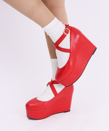 WEGO | WEGO/クロスウェッジパンプス(パンプス)