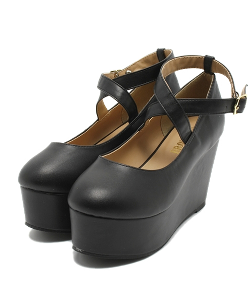 WEGO（ウィゴー）の「WEGO/クロスウェッジパンプス（パンプス・レディース・ホワイト/ブラック/レッド・24.5/23.5）」の13枚目の写真