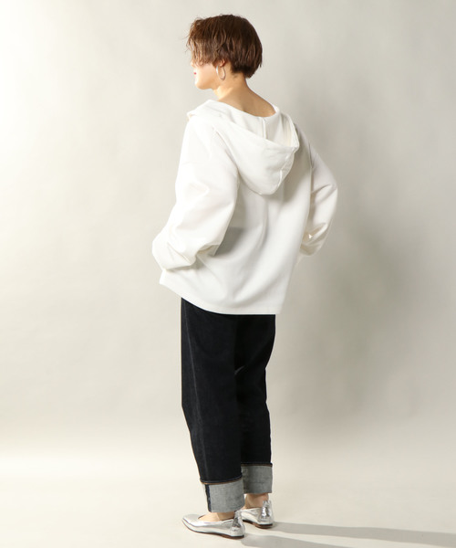 notch.(ノッチ)の「オーバーサイズジップパーカー(パーカー・レディース・ブラック/ネイビー/オフホワイト・M)」の14枚目の写真