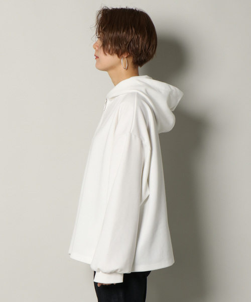 notch.(ノッチ)の「オーバーサイズジップパーカー(パーカー・レディース・ブラック/ネイビー/オフホワイト・M)」の20枚目の写真