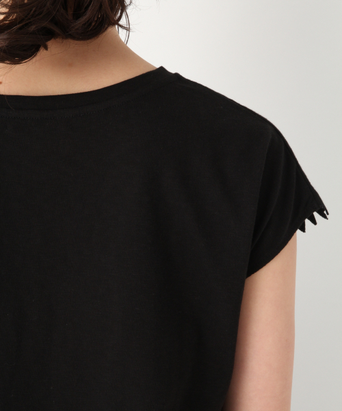 GLOBAL WORK(グローバルワーク)の「ソデカットシシュウ半袖/832838(Tシャツ/カットソー・レディース・ブラック/ホワイト/ネイビー/ブラウン・LARGE/MEDIUM)」の16枚目の写真