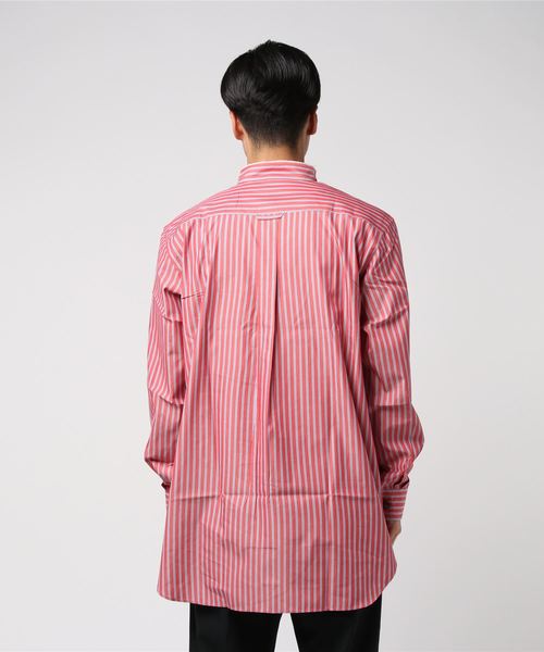YOTA TOKI(ヨータトキ)の「【YOTA TOKI】ヨータ トキ/CUT-OFF BAND COLLAR SHIRT(シャツ/ブラウス・メンズ・ホワイト/レッド/レッド系その他・2/3)」の4枚目の写真
