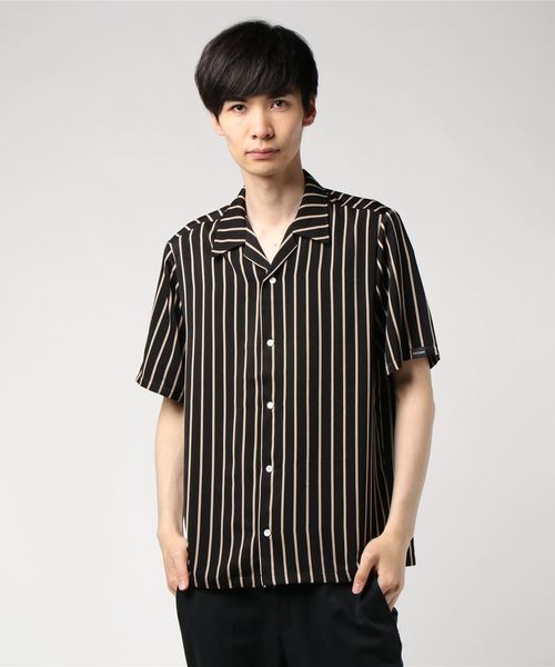 APPLEBUM（アップルバム）の「Regimental Stripe Aloha S/S Shirt（シャツ/ブラウス・メンズ・ブラック/ネイビー・M/L/XL）」の14枚目の写真