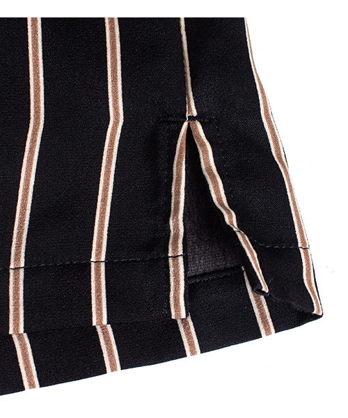 APPLEBUM（アップルバム）の「Regimental Stripe Aloha S/S Shirt（シャツ/ブラウス・メンズ・ブラック/ネイビー・M/L/XL）」の6枚目の写真