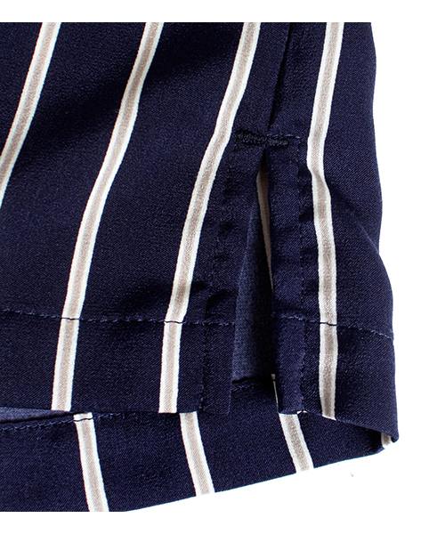 APPLEBUM（アップルバム）の「Regimental Stripe Aloha S/S Shirt（シャツ/ブラウス・メンズ・ブラック/ネイビー・M/L/XL）」の11枚目の写真