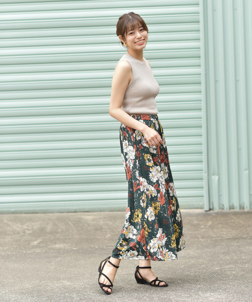 rps(アールピーエス)の「花柄消しプリーツパンツ(その他パンツ・レディース・ブラック/ブラウン/グリーン・M)」の11枚目の写真