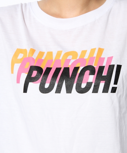 DANCE LB-03（ダンス エルビー・ゼロスリー）の「PUNCH! Tシャツ（Tシャツ/カットソー・レディース・ホワイト系/グレー系/ブラック系・FREE）」の6枚目の写真