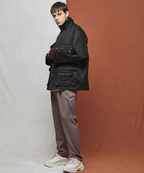 MAISON SPECIAL（メゾンスペシャル）の「強撚ドライワイドテーパードパンツ【MAISON SPECIAL/メゾンスペシャル】■セットアップ対応■（スラックス・メンズ・ブラウン/ブラック・44/46/48）」の16枚目の写真