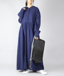 and it_ | 前ボタンフレアダブルガーゼワンピース(ワンピース)