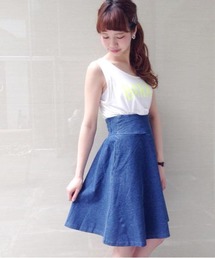 Kastane | 【Kastane】インディゴサーキュラースカート(スカート)