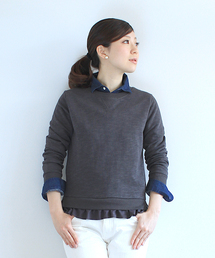 B:MING by BEAMS | ▲1 ビーミング by ビームス / 裏毛コンビプルオーバー(スウェット)