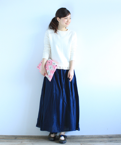 B:MING by BEAMS（ビーミングバイビームス）の「▲1 ビーミング by ビームス / 裏毛コンビプルオーバー（スウェット・レディース・ホワイト系その他/チャコールグレー/トップグレー・ONE SIZE）」の22枚目の写真