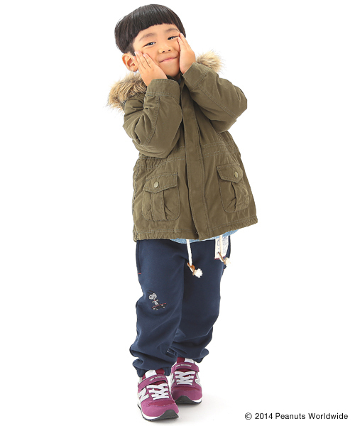 B:MING by BEAMS（ビーミングバイビームス）の「□B ビーミング by ビームス / コットン中綿ファー付き M65ブルゾン （モッズコート・キッズ・ネイビー/カーキ・110/100/90/120/140/130/150/80）」の10枚目の写真