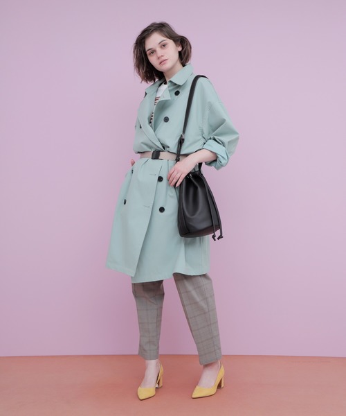 EMMA CLOTHES（エマクローズ）の「ヴィーガンレザー巾着ショルダーバッグ(EMMA CLOTHES)（ショルダーバッグ・メンズ・チャコールグレー/ブラック・FREE）」の9枚目の写真