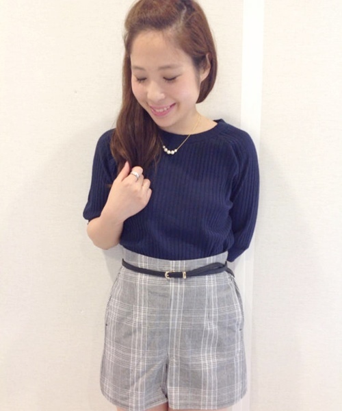 Chico（チコ）の「トタンテレコP/O（Tシャツ/カットソー・レディース・ホワイト/ネイビー・FREE）」の2枚目の写真