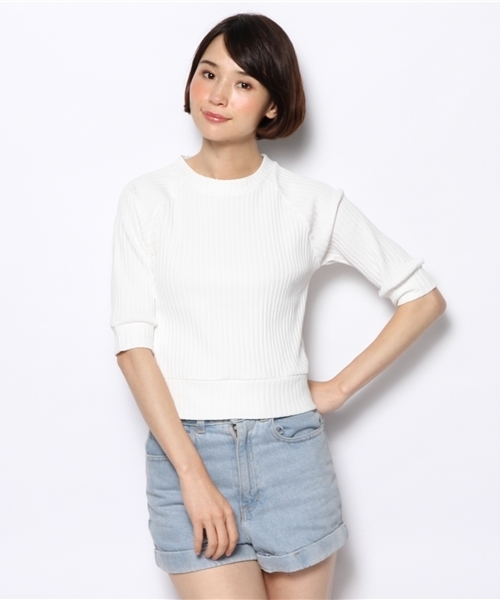 Chico（チコ）の「トタンテレコP/O（Tシャツ/カットソー・レディース・ホワイト/ネイビー・FREE）」の3枚目の写真