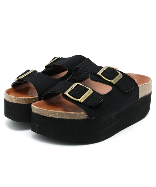 mystic（ミスティック）の「厚底サンダル（サンダル・レディース・ブラック/グレー・37/38/36）」の2枚目の写真