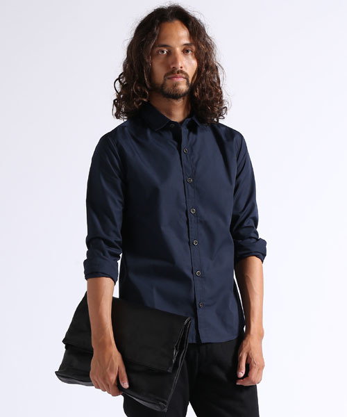 CAMBIO（カンビオ）の「ms1958-ポリエステル/コットンブロードシャツ（シャツ/ブラウス・メンズ・ホワイト/グレー/サックスブルー/ネイビー・SMALL/MEDIUM/LARGE）」の4枚目の写真