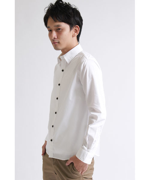 CAMBIO（カンビオ）の「ms1958-ポリエステル/コットンブロードシャツ（シャツ/ブラウス・メンズ・ホワイト/グレー/サックスブルー/ネイビー・SMALL/MEDIUM/LARGE）」の21枚目の写真