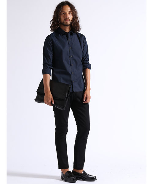 CAMBIO（カンビオ）の「ms1958-ポリエステル/コットンブロードシャツ（シャツ/ブラウス・メンズ・ホワイト/グレー/サックスブルー/ネイビー・SMALL/MEDIUM/LARGE）」の5枚目の写真