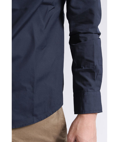 CAMBIO（カンビオ）の「ms1958-ポリエステル/コットンブロードシャツ（シャツ/ブラウス・メンズ・ホワイト/グレー/サックスブルー/ネイビー・SMALL/MEDIUM/LARGE）」の9枚目の写真