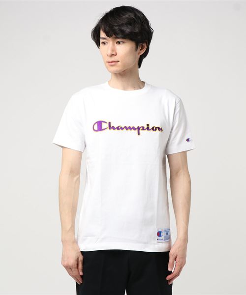 Champion（チャンピオン）の「チャンピオンT-SHIRT（Tシャツ/カットソー・メンズ・ホワイト/ブラック・L/XL/S/M）」の2枚目の写真