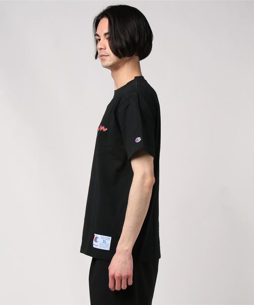 Champion（チャンピオン）の「チャンピオンT-SHIRT（Tシャツ/カットソー・メンズ・ホワイト/ブラック・L/XL/S/M）」の3枚目の写真