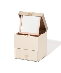 Francfranc（フランフラン）の「バイカラー コスメボックス ベージュ