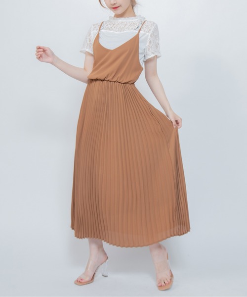 セール ジョーゼットプリーツキャミワンピースセットアップ ワンピース Mysa Liina ミーサリーナ のファッション通販 Zozotown