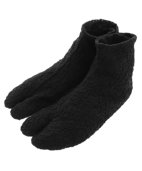 kimonomachi(キモノマチ)の「レース足袋 4枚こはぜ(和装小物・レディース・ホワイト/ブラック・S/M/L)」の8枚目の写真