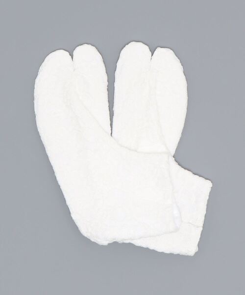 kimonomachi(キモノマチ)の「レース足袋 4枚こはぜ(和装小物・レディース・ホワイト/ブラック・S/M/L)」の9枚目の写真