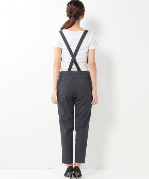 Jewel Changes（ジュエルチェンジズ）の「★JOC W/N ストライプ サスペンダー付きパンツ（その他パンツ・レディース・ブラック/ネイビー・38/36/34）」の18枚目の写真