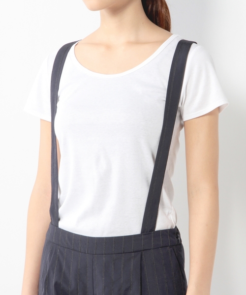 Jewel Changes（ジュエルチェンジズ）の「★JOC W/N ストライプ サスペンダー付きパンツ（その他パンツ・レディース・ブラック/ネイビー・38/36/34）」の3枚目の写真