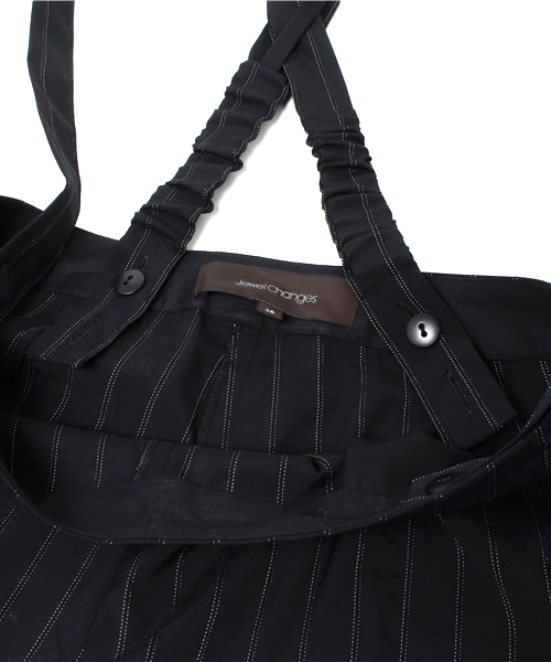 Jewel Changes（ジュエルチェンジズ）の「★JOC W/N ストライプ サスペンダー付きパンツ（その他パンツ・レディース・ブラック/ネイビー・38/36/34）」の14枚目の写真