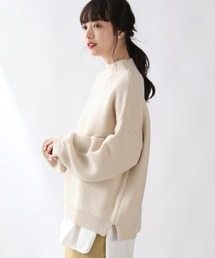 LOWRYS FARM（ローリーズファーム）の「５Ｇガーターボトルネックプルオーバー　897273（ニット/セーター・キッズ・ホワイト系）」