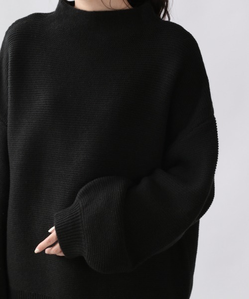 LOWRYS FARM(ローリーズファーム)の「5Gガーターボトルネックプルオーバー 897273(ニット/セーター・レディース・ブラック/グリーン/アイボリー/ピンク/ブルー・FREE)」の14枚目の写真